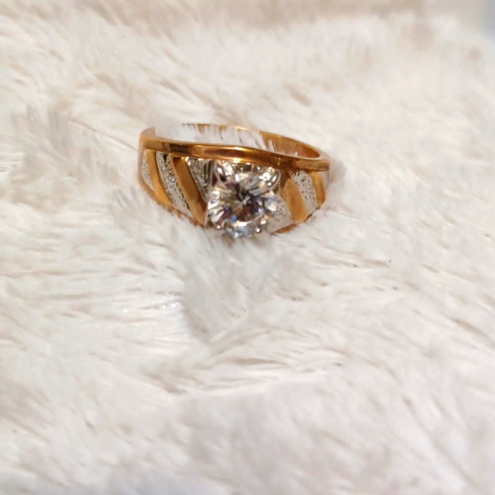 Gold plated ring